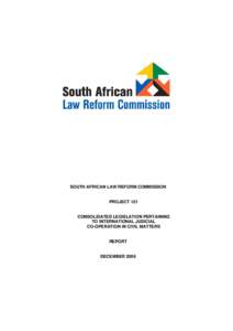 SOUTH AFRICAN LAW REFORM COMMISSION