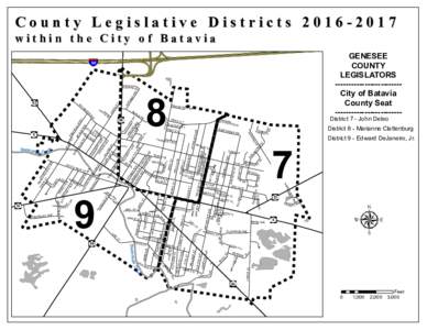 County Legislative Districtswithin the City of Batavia § ¦ ¨