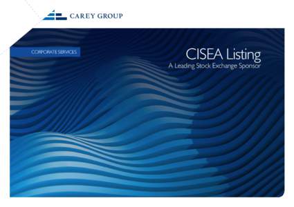 CORPORATE SERVICES  CISEA Listing A Leading Stock Exchange Sponsor