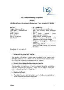 HS2 Ltd Board meeting minutes - 24 July 2012.doc