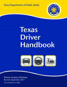 Texas Department of Public Safety  Texas Driver Handbook