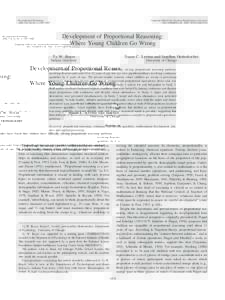 Developmental Psychology 2008, Vol. 44, No. 5, 1478 –1490 Copyright 2008 by the American Psychological Association/$12.00 DOI: a0013110