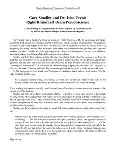 Biology / Cognitive science / Neuroscience / Neuropsychology / Gary Smalley / Human brain / Sex differences in humans / Split-brain / Corpus callosum / Anatomy / Cerebrum / Biology of gender