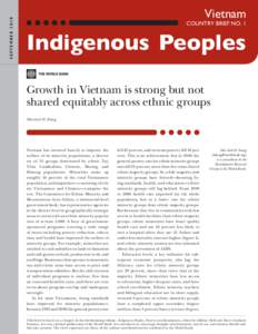September[removed]Vietnam Country brief No. 1