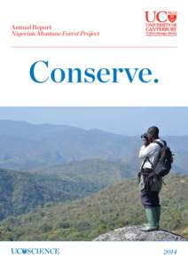Annual Report Nigerian Montane Forest Project Conserve