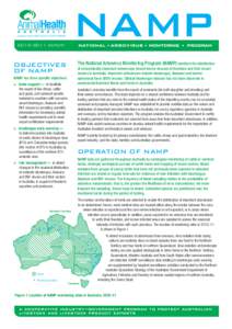 2010–2011 REPORT The National Arbovirus Monitoring Program (NAMP) monitors the distribution of economically important arboviruses (insect-borne viruses) of livestock and their insect vectors in Australia. Important arb