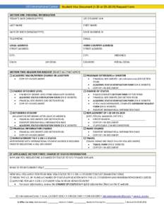 Student Visa Document (I-20 or DSRequest Form