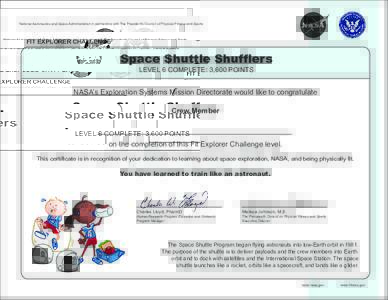 Space Shuttle Shufflers - Level 6 Certificate