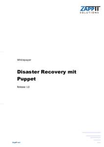 Whitepaper  Disaster Recovery mit Puppet Release 1.0