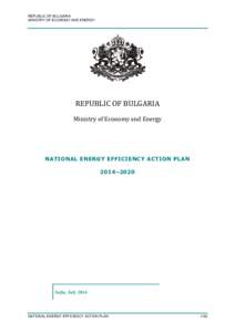 REPUBLIC OF BULGARIA MINISTRY OF ECONOMY AND ENERGY REPUBLIC OF BULGARIA Ministry of Economy and Energy
