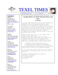 TEXEL TIMES TSBS Membership Newsletter v. 7, no. 2 Marchwww.usatexels.org