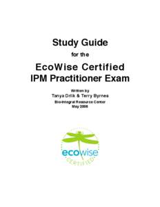 Study Guide for the EcoWise Certified IPM Practitioner Exam Written by
