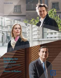 Deutsche Bank  Building for the future Corporate Responsibility Report 2013