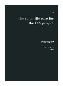 51 51 The scientific case for the ESS project