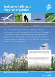 Environmental impact reduction of Aviation Air Transport Division  Environmental & Policy Support