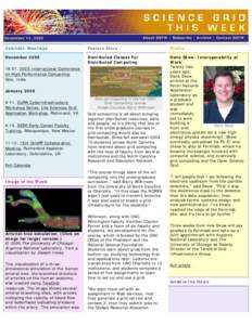 About SGTW | Subscribe | Archive | Contact SGTW  December 14, 2005 Calendar/Meetings