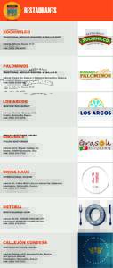 RESTAURANTS XOCHIMILCO TRADITIONAL MEXICAN ROASTED & GRILLED BEEF Adress: Alfonso Durazo # 51 Villa De Seris Call: (