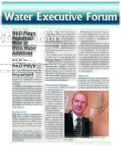 Water Executive Forum R&D Plays Important Role at BWA Water
