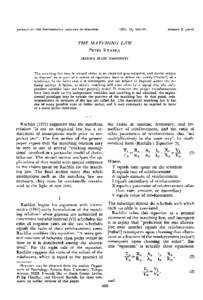 1972, 17, JOURNAL OF THE EXPERIMENTAL ANALYSIS OF BEHAVIOR NUMBER 3