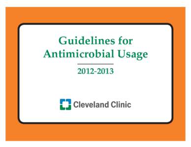 Guidelines for Antimicrobial Usage[removed]