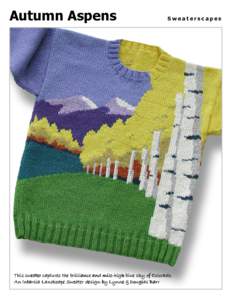 Autumn Aspens  Sweaterscapes This sweater captures the the brilliance and milemile-high blue sky of Colorado.
