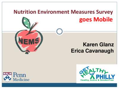 Nutrition Environment Measures Survey (NEMS)
