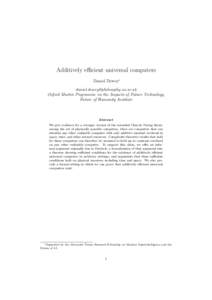 Turing machine / Computability theory / Theory of computation / Models of computation / Alan Turing / Universal Turing machine / Turing completeness / Kolmogorov complexity / Computational complexity theory / ChurchTuring thesis / Cellular automaton / Computer