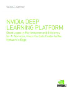 TECHNICAL OVERVIEW  NVIDIA DEEP LEARNING PLATFORM  Giant Leaps in Performance and Efficiency