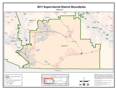 2011 Supervisorial District Boundaries District 3 Riverside  March