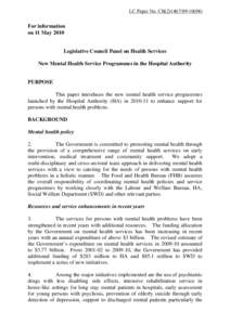 Microsoft Word - HS Panel Paper _New Mental Health Service Programmes of HA__eng_FINAL.doc
