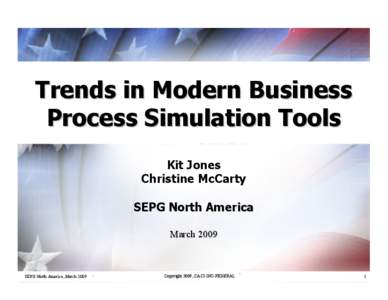 Trends in Modern Business Process Simulation Tools Kit Jones