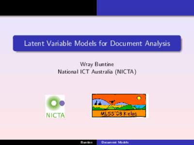 Latent Variable Models for Document Analysis
