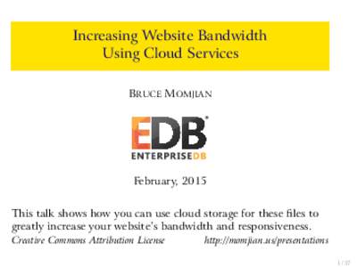 Increasing Website Bandwidth Using Cloud Services