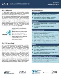 GATS_Fact Sheet, Argentina 2012