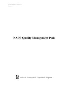 Quality management system / National Acid Precipitation Assessment Program / Data quality / Quality management / Evaluation / Quality assurance