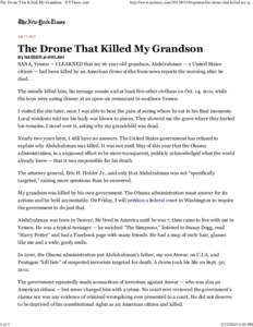 The Drone That Killed My Grandson - NYTimes.com  1 of 3 http://www.nytimes.comopinion/the-drone-that-killed-my-g...