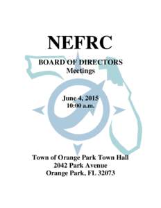 NEFRC BOARD OF DIRECTORS Meetings June 4, :00 a.m.