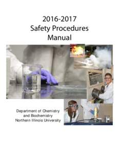 Safety Procedures Manual Department of Chemistry and Biochemistry
