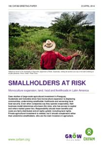 Smallholders at Risk: Monoculture expansion, land, food and livelihoods in Latin America