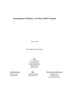Sustaining the Civil Reserve Air Fleet (CRAF) Program  May 1, 2003
