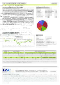 GYC CPF STRATEGIC PORTFOLIO C  August 2016 Investment Objective and Description