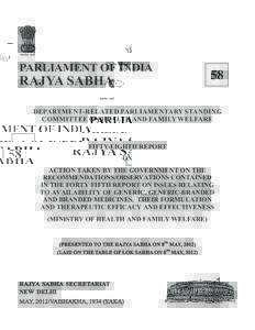 PARLIAMENT OF INDIA  RAJYA SABHA 58