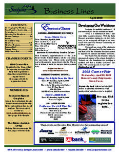 Business Lines April 2008 CONTENTS Developing Our Workforce[removed]Your Chamber Leadership…….2 Committees………………...…… 3