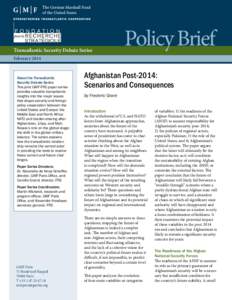 Transatlantic Security Debate Series  Policy Brief February 2014