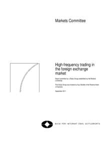 High-frequency trading in the foreign exchange market, September 2011