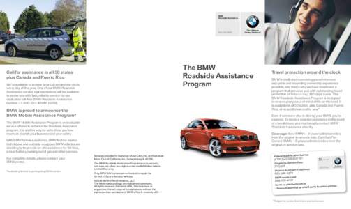 BMW Roadside AssistanceThe BMW