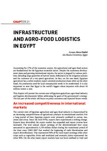 CHAPTER 21  INFRASTRUCTURE AND AGRO-FOOD LOGISTICS IN EGYPT Ayman Abou-Hadid