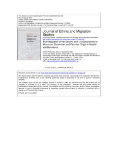 This article was downloaded by:[UVA Universiteitsbibliotheek SZ] On: 21 August 2007 Access Details: [subscription numberPublisher: Routledge Informa Ltd Registered in England and Wales Registered Number: 1072
