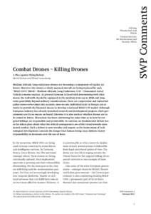 Combat Drones – Killing Drones. A Plea against Flying Robots