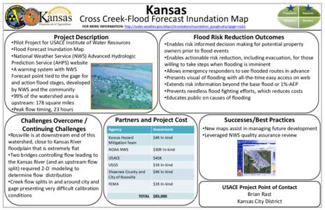 Kansas Cross Creek-Flood Forecast Inundation Map